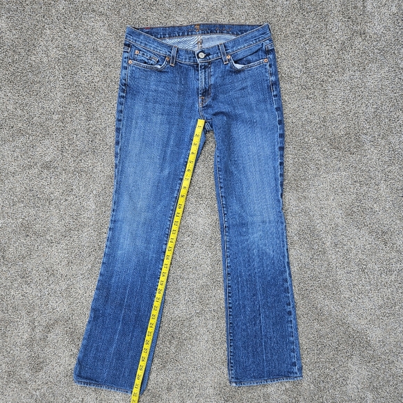7 For All Mankind Bootcut Stretch Jeans Medium Wash Style#U07500U Womens Size 29 - Picture 11 of 16